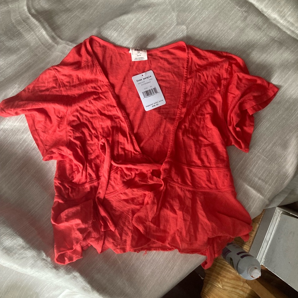 Free people wrap shirt NWT